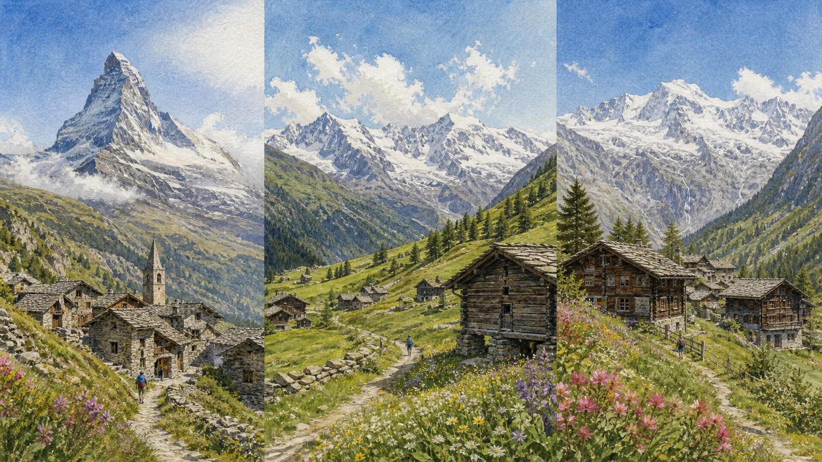 Valtournenche, Ayas and Gressoney beneath the Matterhorn and Monte Rosa