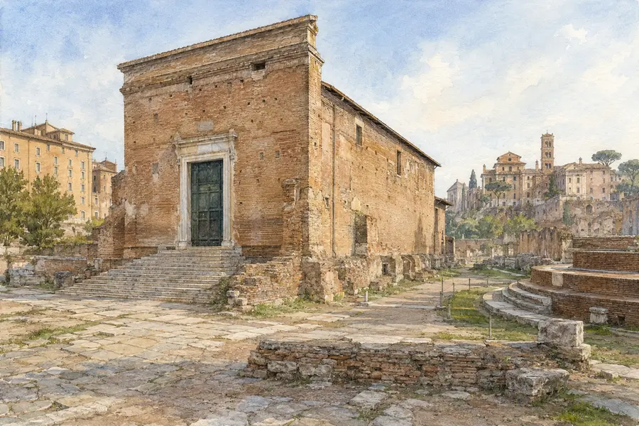 Rome Guide 01: Colosseum, Forum and Palatine 6 Illustrated view of the Curia Iulia and the political centre of the Roman Forum