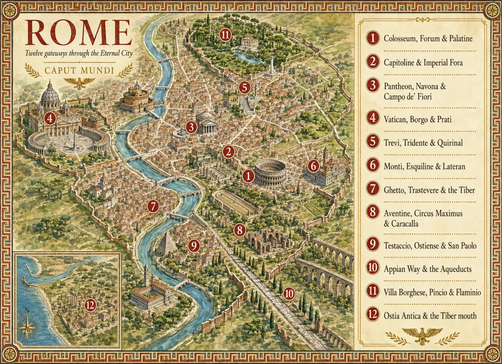 Illustrated atlas: Rome