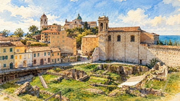 Watercolour: The Roman amphitheatre