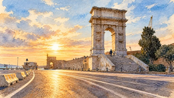 Watercolour: Arco di Traiano