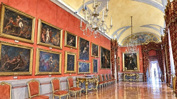 Watercolour: Pinacoteca Civica in the Palazzo dell’Arengo