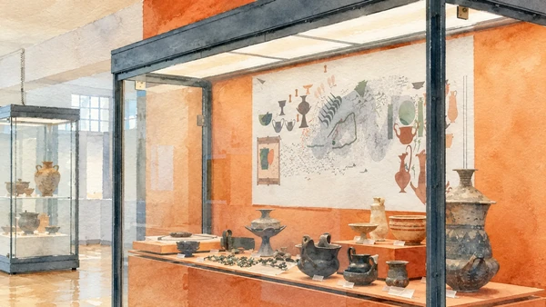 Watercolour: Antiquarium Statale di Numana