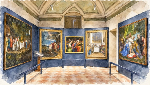 Watercolour: Lorenzo Lotto in the Pontifical Museum