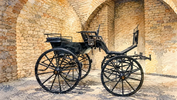 Watercolour: The carriage museum