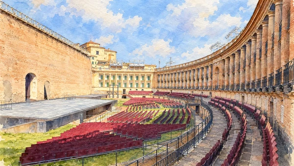 Watercolour: Arena Sferisterio