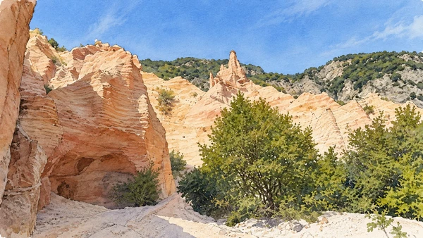 Watercolour: Lame Rosse