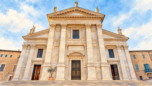 Watercolour: Cathedral of Santa Maria Assunta