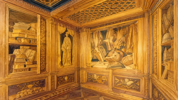 Watercolour: The Duke’s studiolo