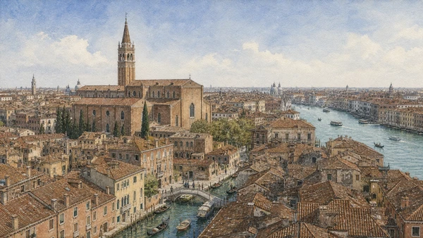 Documentary watercolour for San Polo, Santa Croce, Frari and San Rocco
